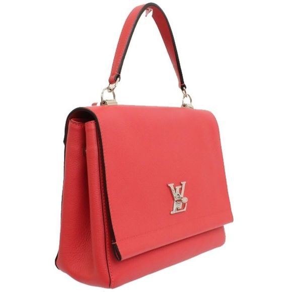Louis Vuitton Lockme Cartable Poppy Pink Shoulder Bag Handbag - Picture 1 of 3